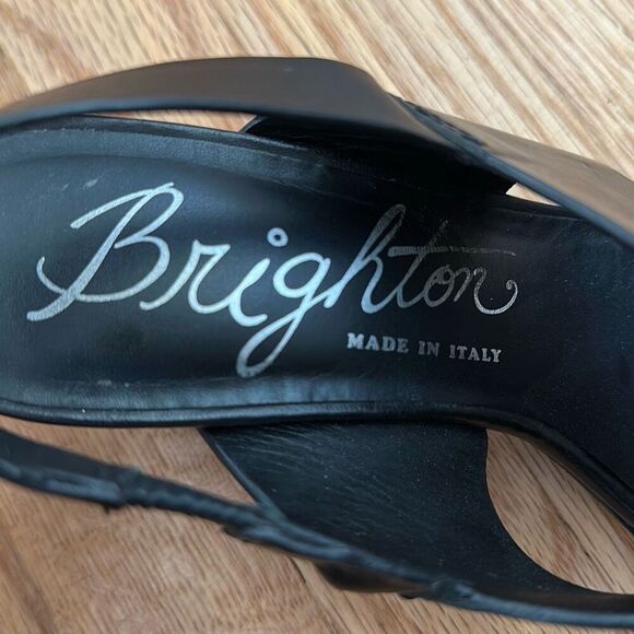 Brighton Ritzy Rhinestone Leather Heels Shoes Women’s Size 7.5M - Picture 11 of 13